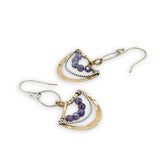 Brass Cup Lavender Earrings - Art by any Means Jewelryproduct_