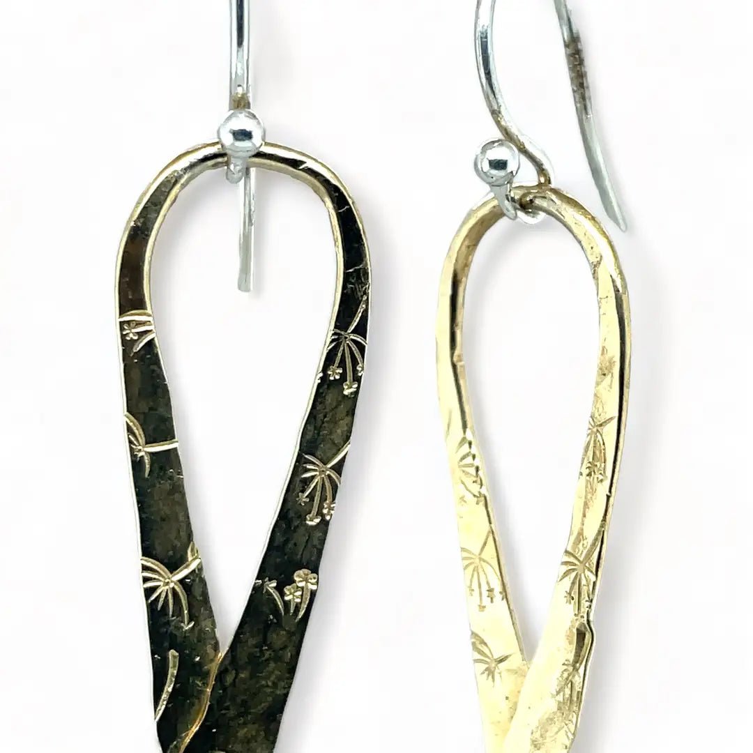 Brass Loop Crystal Earrings - Art by any Means Jewelryproduct_