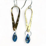 Brass Loop Crystal Earrings - Art by any Means Jewelryproduct_