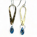 Brass Loop Crystal Earrings - Art by any Means Jewelryproduct_