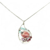 Pink Paisley Necklace 84005N