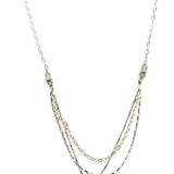 Green Amethyst Layered Necklace 78015N