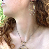 Radio Style Oval Hoop Earrings E71059
