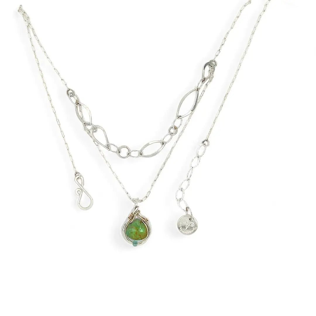 Cactus Drop Turquoise Necklace 83235N - Art by any Means Jewelryproduct_
