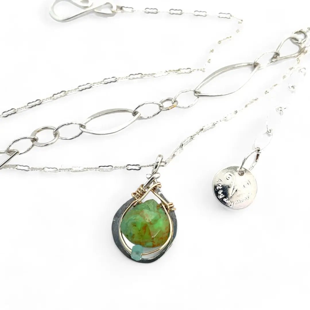 Cactus Drop Turquoise Necklace 83235N - Art by any Means Jewelryproduct_