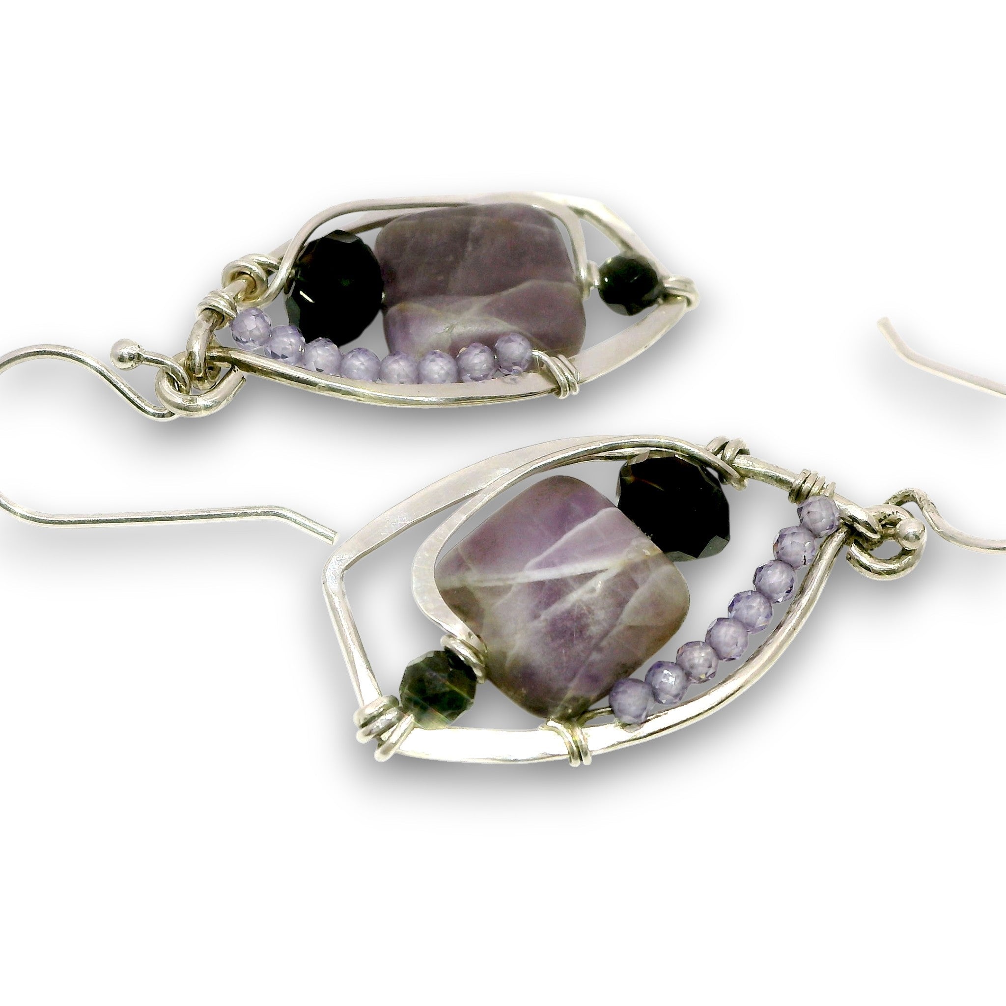 Cape Ann Amethyst Drop Earrings - Art by any Means Jewelryproduct_