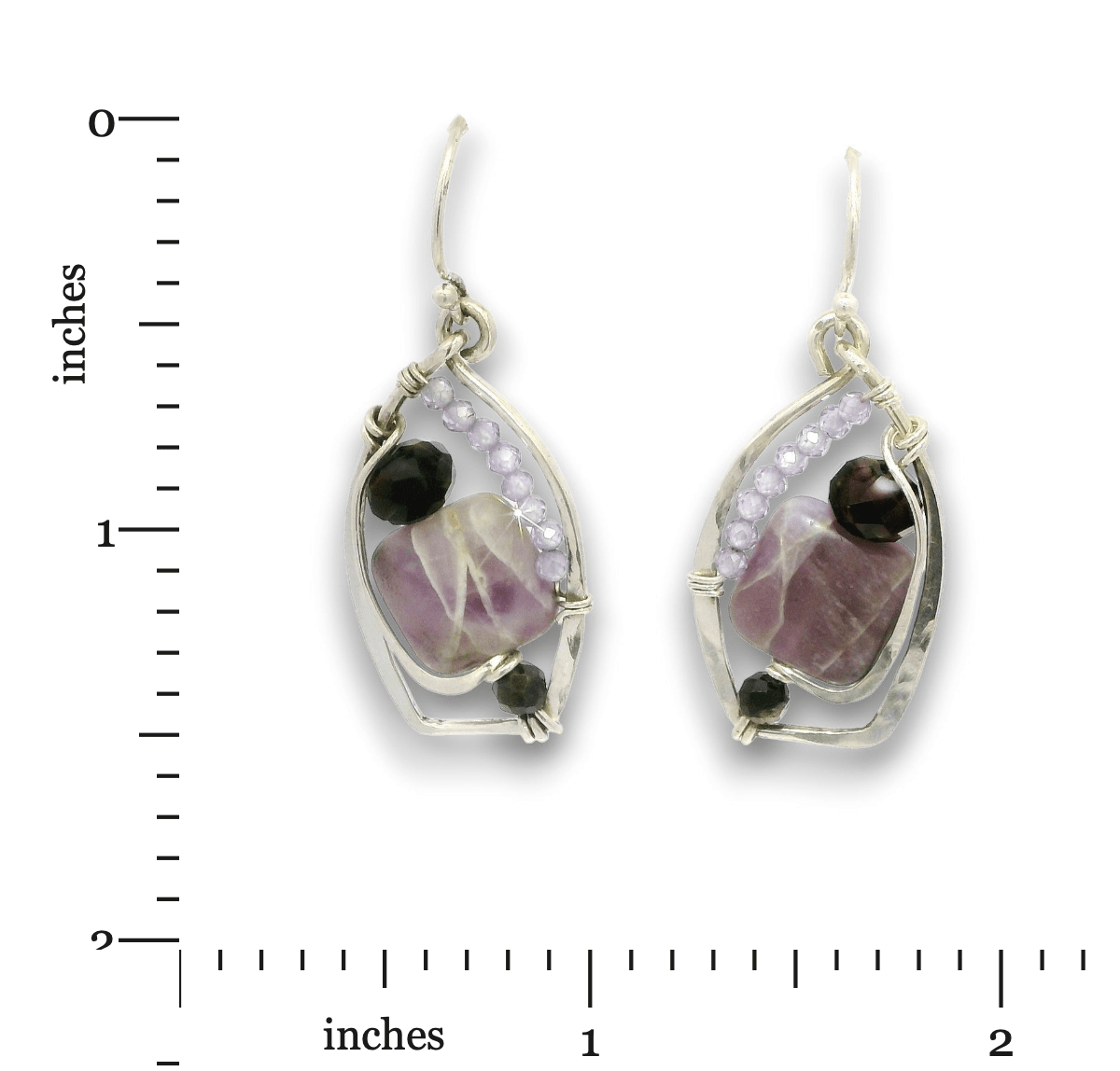 Cape Ann Amethyst Drop Earrings - Art by any Means Jewelryproduct_