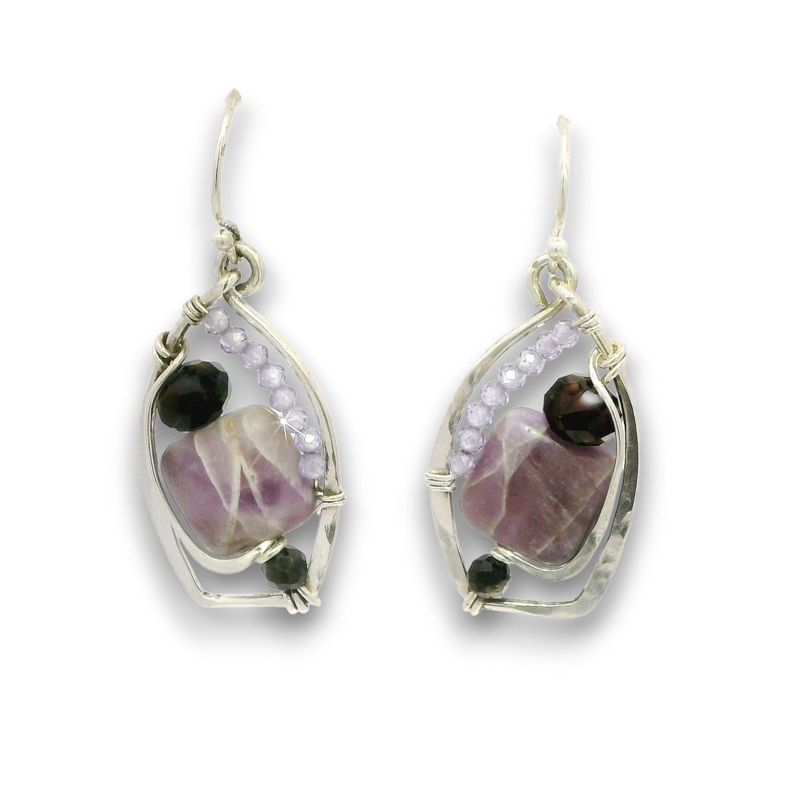 Cape Ann Amethyst Drop Earrings - Art by any Means Jewelryproduct_