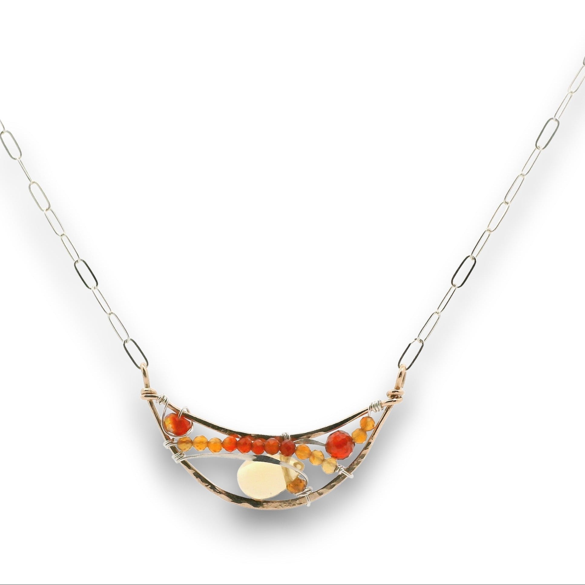 Carnelian Moon Necklace 85040N - Art by any Means Jewelryproduct_