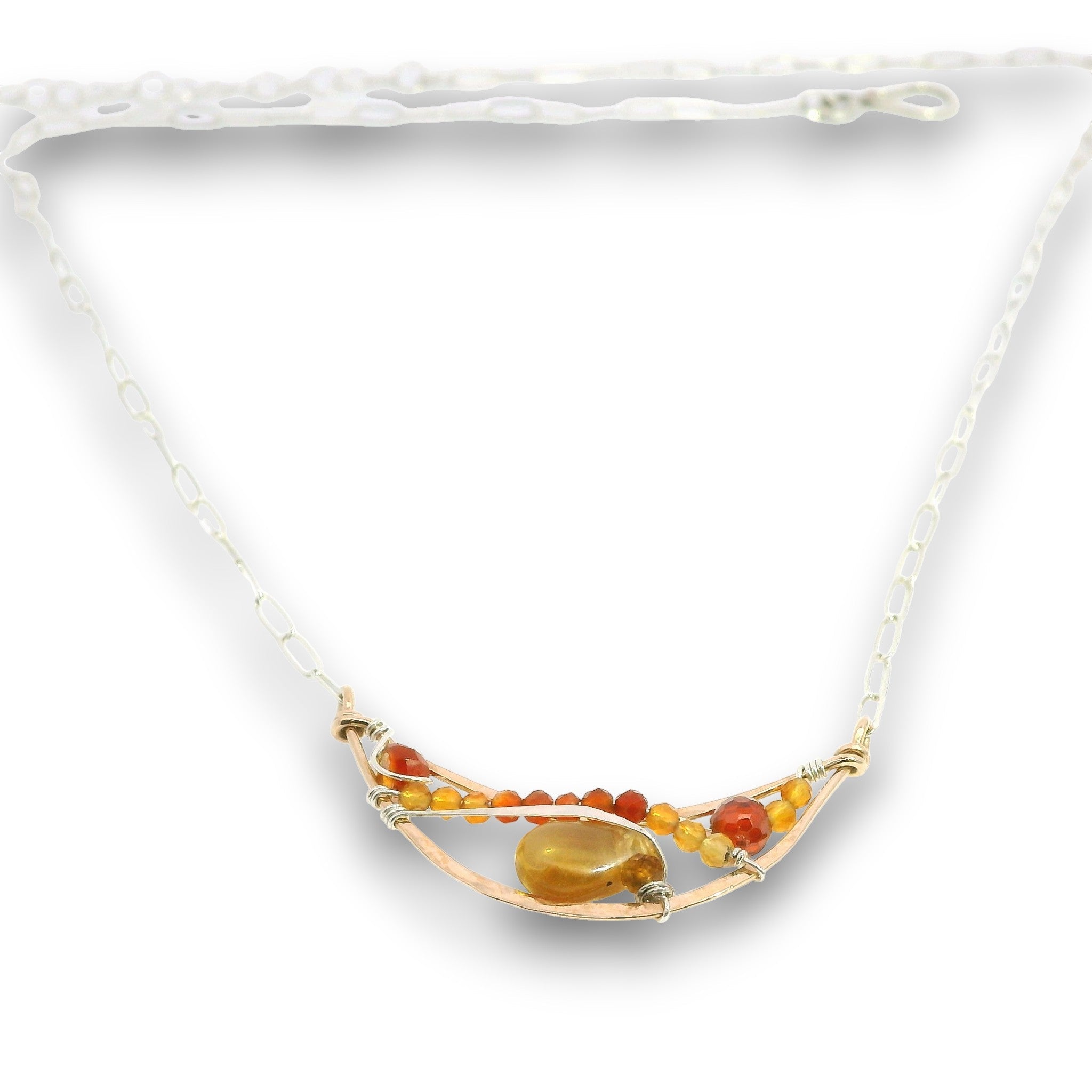Carnelian Moon Necklace 85040N - Art by any Means Jewelryproduct_