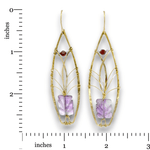 Carved Amethyst Tree Top Earrings - Art by any Means Jewelryproduct_