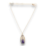 Carved Amethyst Tree Top Necklace - Art by any Means Jewelryproduct_