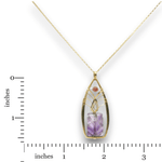 Carved Amethyst Tree Top Necklace - Art by any Means Jewelryproduct_