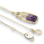 Carved Amethyst Tree Top Necklace - Art by any Means Jewelryproduct_