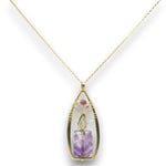 Carved Amethyst Tree Top Necklace - Art by any Means Jewelryproduct_