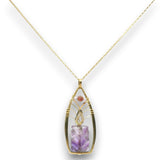 Carved Amethyst Tree Top Necklace - Art by any Means Jewelryproduct_