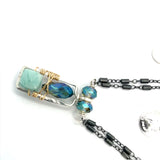 Gemstone Box Necklace 83450N