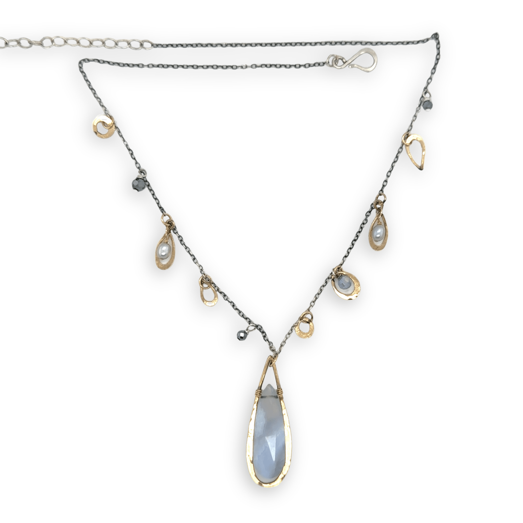 Celestial Agate Charm Necklace 84810N - Art by any Means Jewelryproduct_