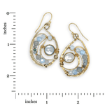 Celestial Pearl Brass Drop Earrings - Art by any Means Jewelryproduct_