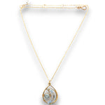 Celestial Pearl Brass Drop Necklace - Art by any Means Jewelryproduct_