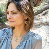 Celestial Pearl Brass Drop Necklace - Art by any Means Jewelry#product_