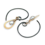 Celestial Pearl Charm Hoop Earrings E84811 - Art by any Means Jewelryproduct_