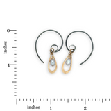 Celestial Pearl Charm Hoop Earrings