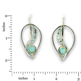 Chalcedony Rising Continuous Wire Earrings - Art by any Means Jewelryproduct_