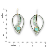 Chalcedony Rising Continuous Wire Earrings