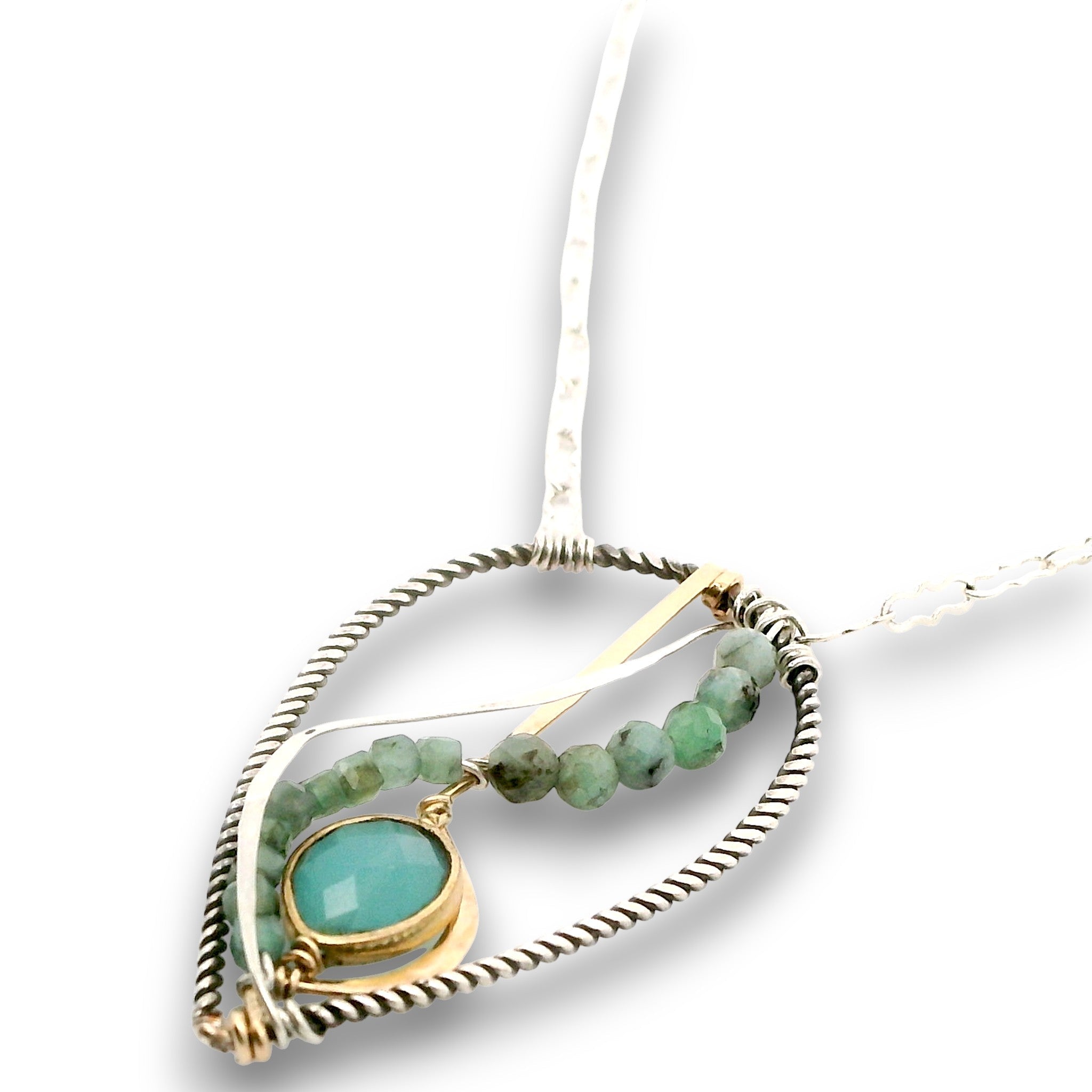 Chalcedony Rising Necklace 85062N - Art by any Means Jewelryproduct_
