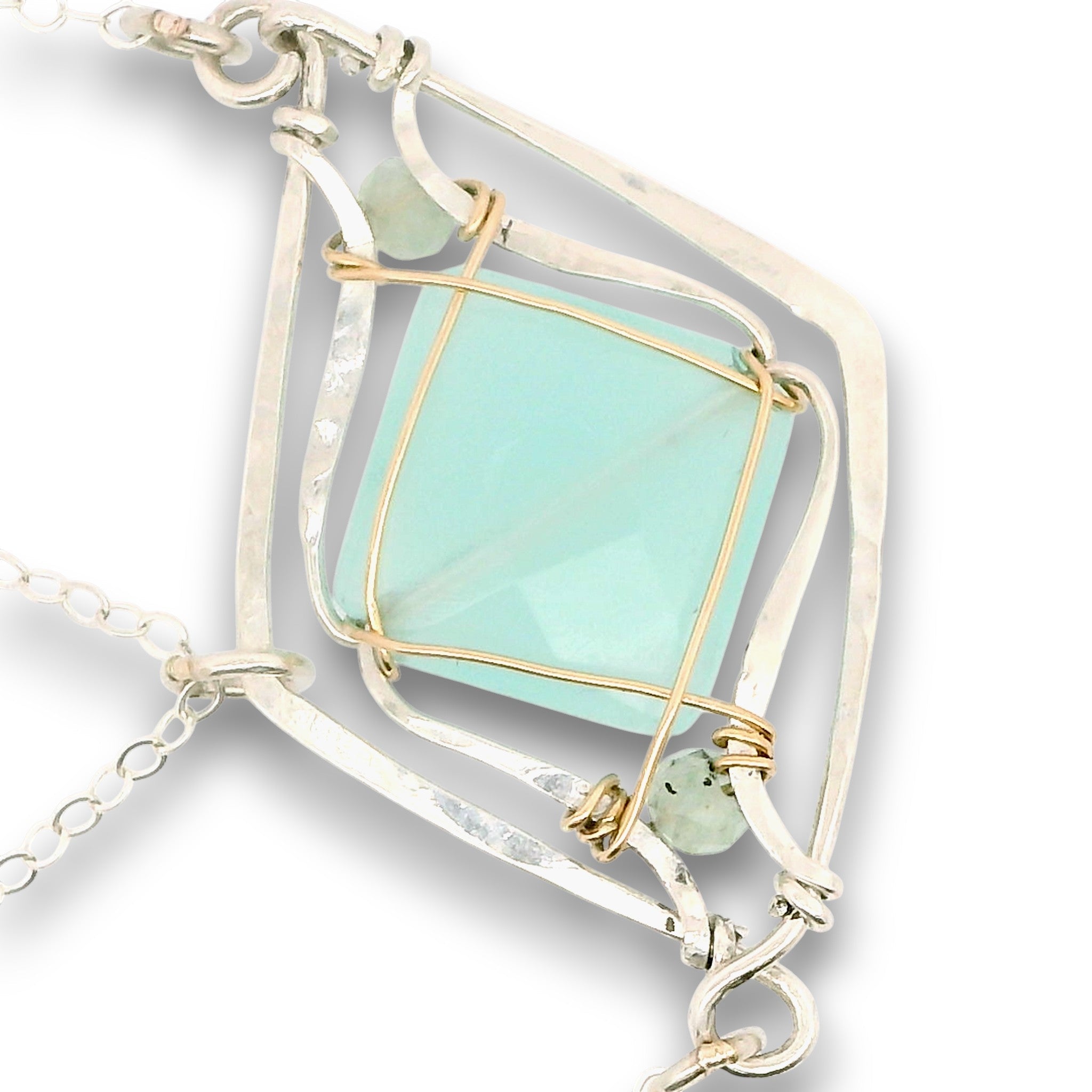 Chalcedony Vortex Necklace 85005N - Art by any Means Jewelryproduct_