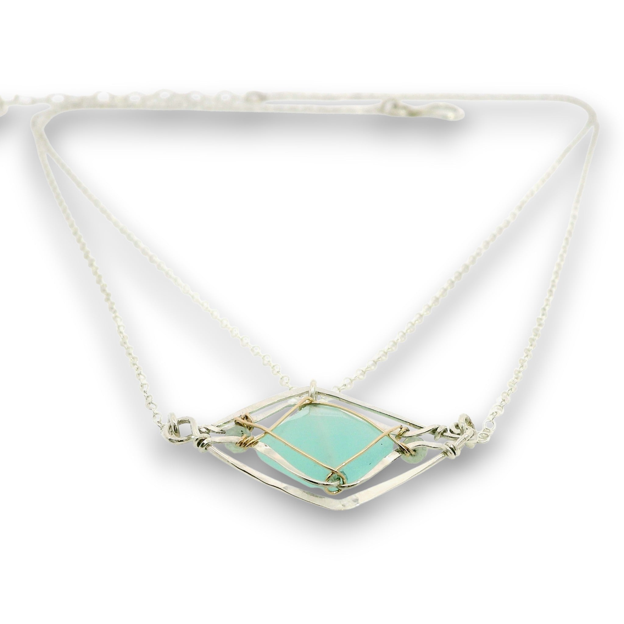 Chalcedony Vortex Necklace 85005N - Art by any Means Jewelryproduct_