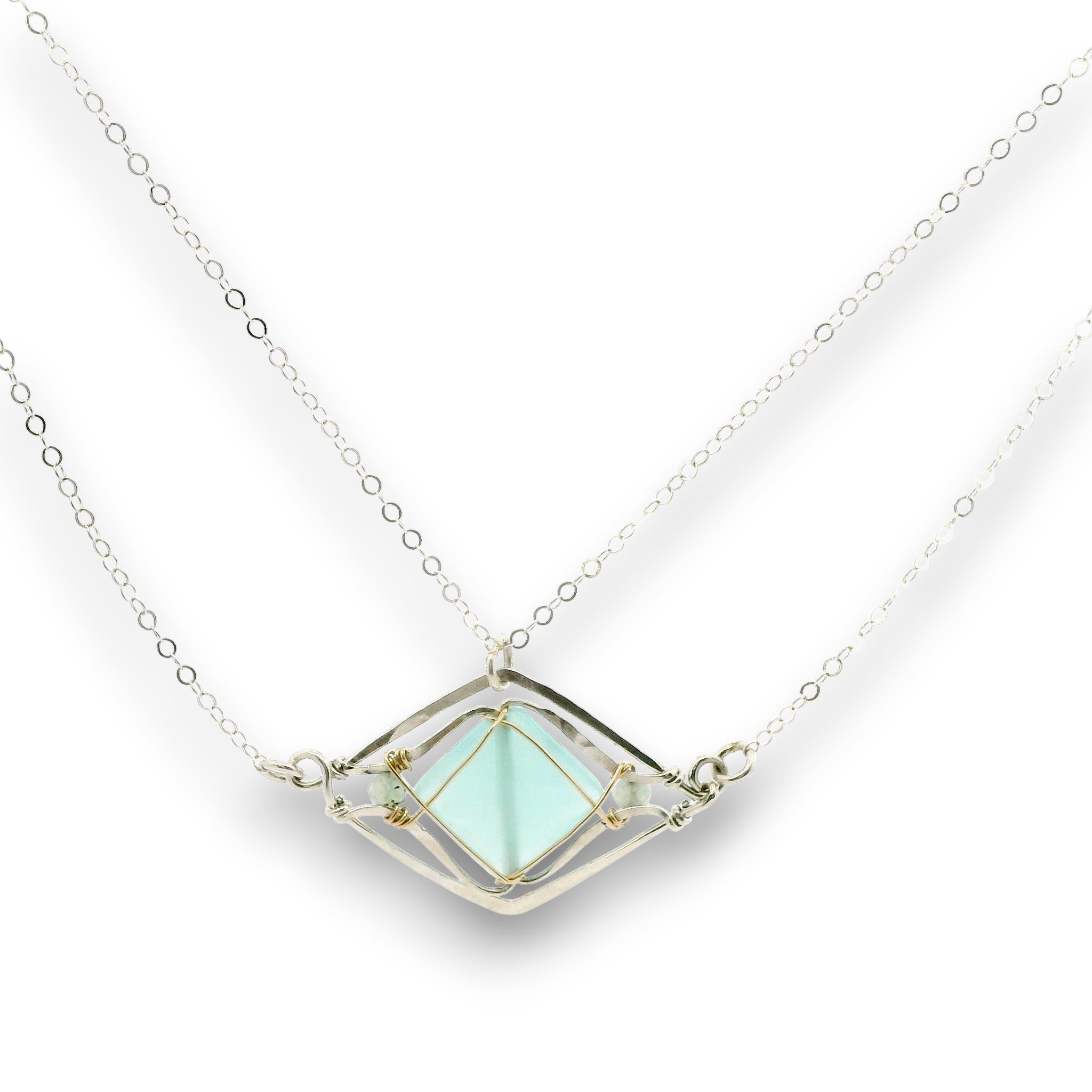Chalcedony Vortex Necklace 85005N - Art by any Means Jewelryproduct_