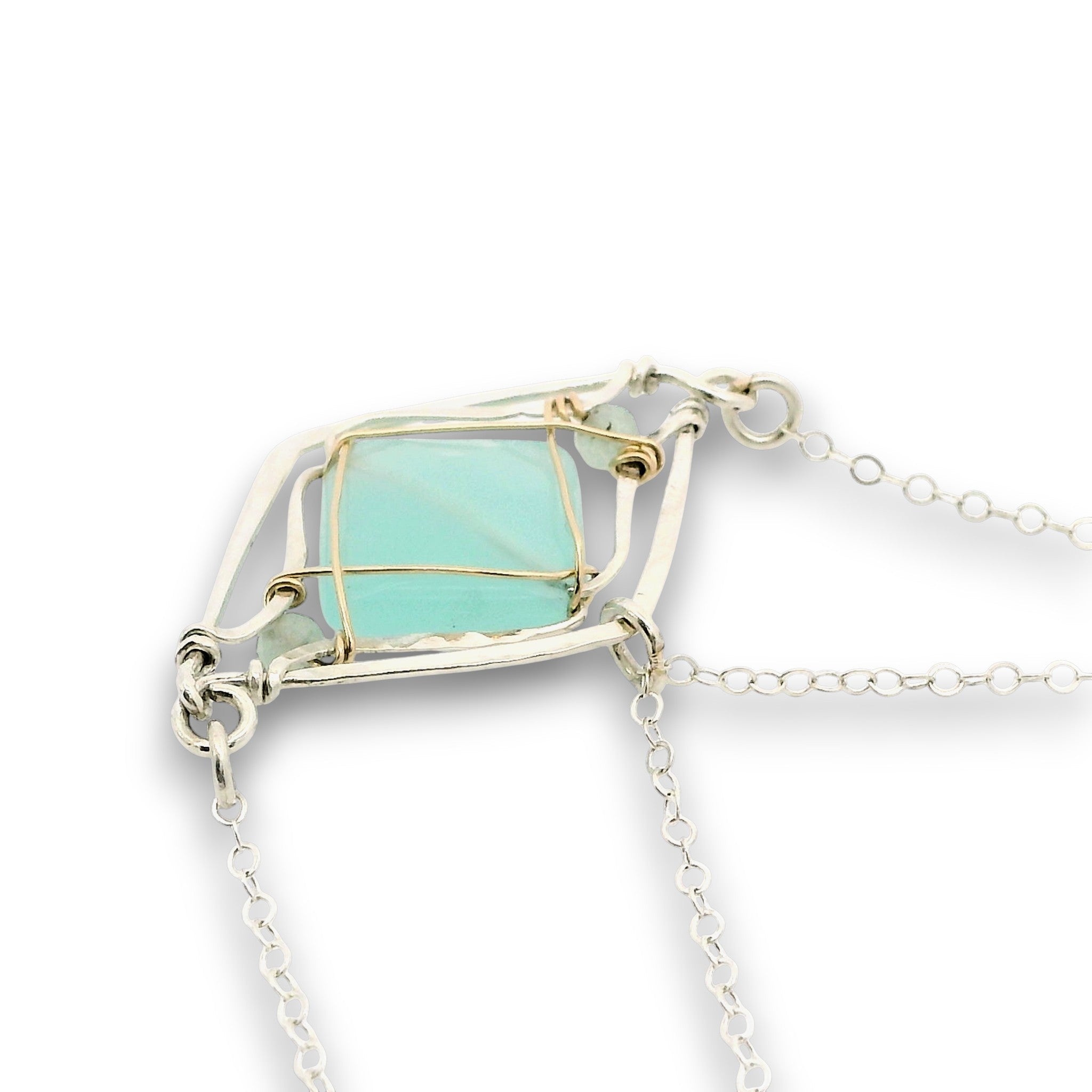 Chalcedony Vortex Necklace 85005N - Art by any Means Jewelryproduct_