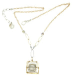 Champagne Crystal Tile Necklace - Art by any Means Jewelryproduct_