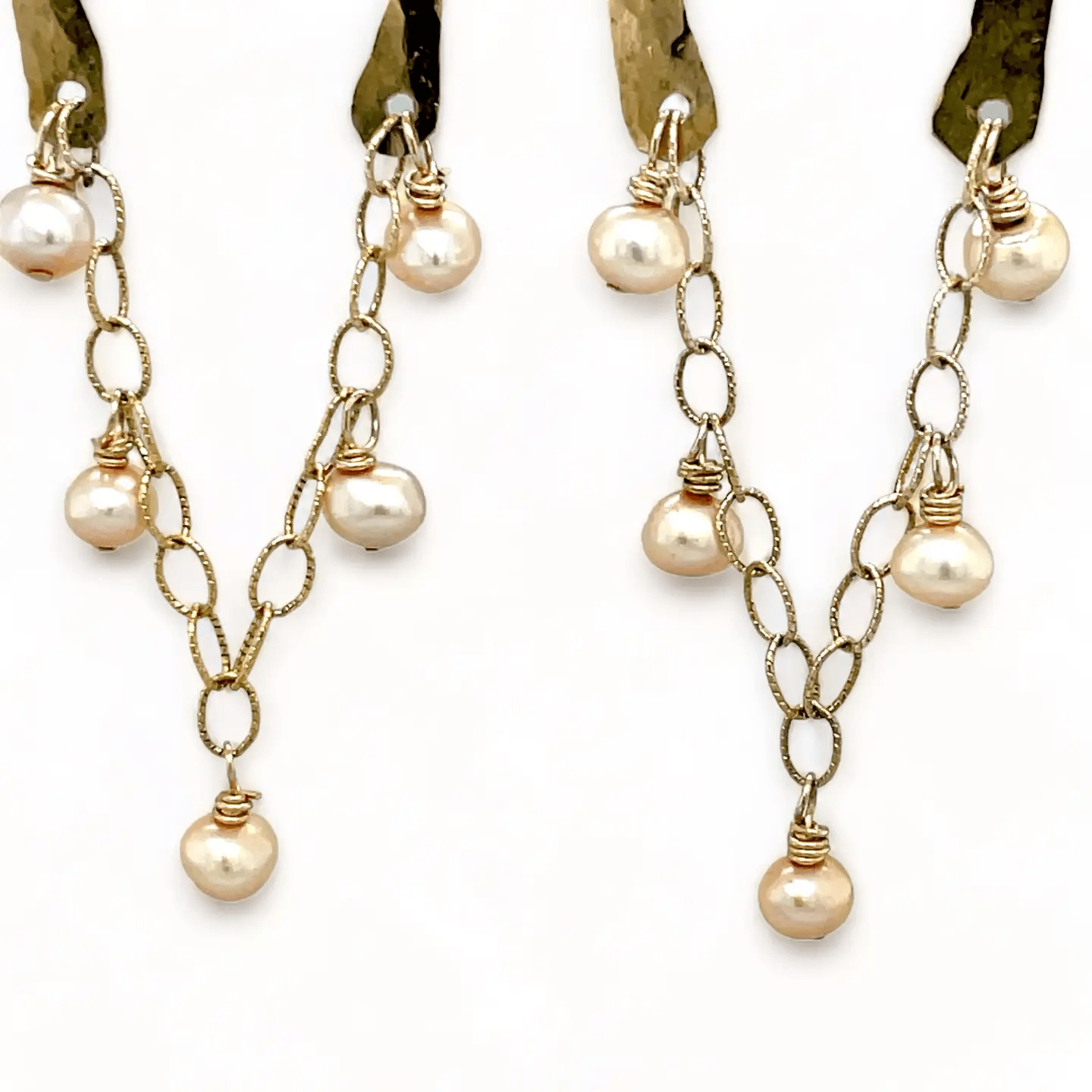 Champagne Pearl Cascade Earrings E82058 - Art by any Means Jewelryproduct_