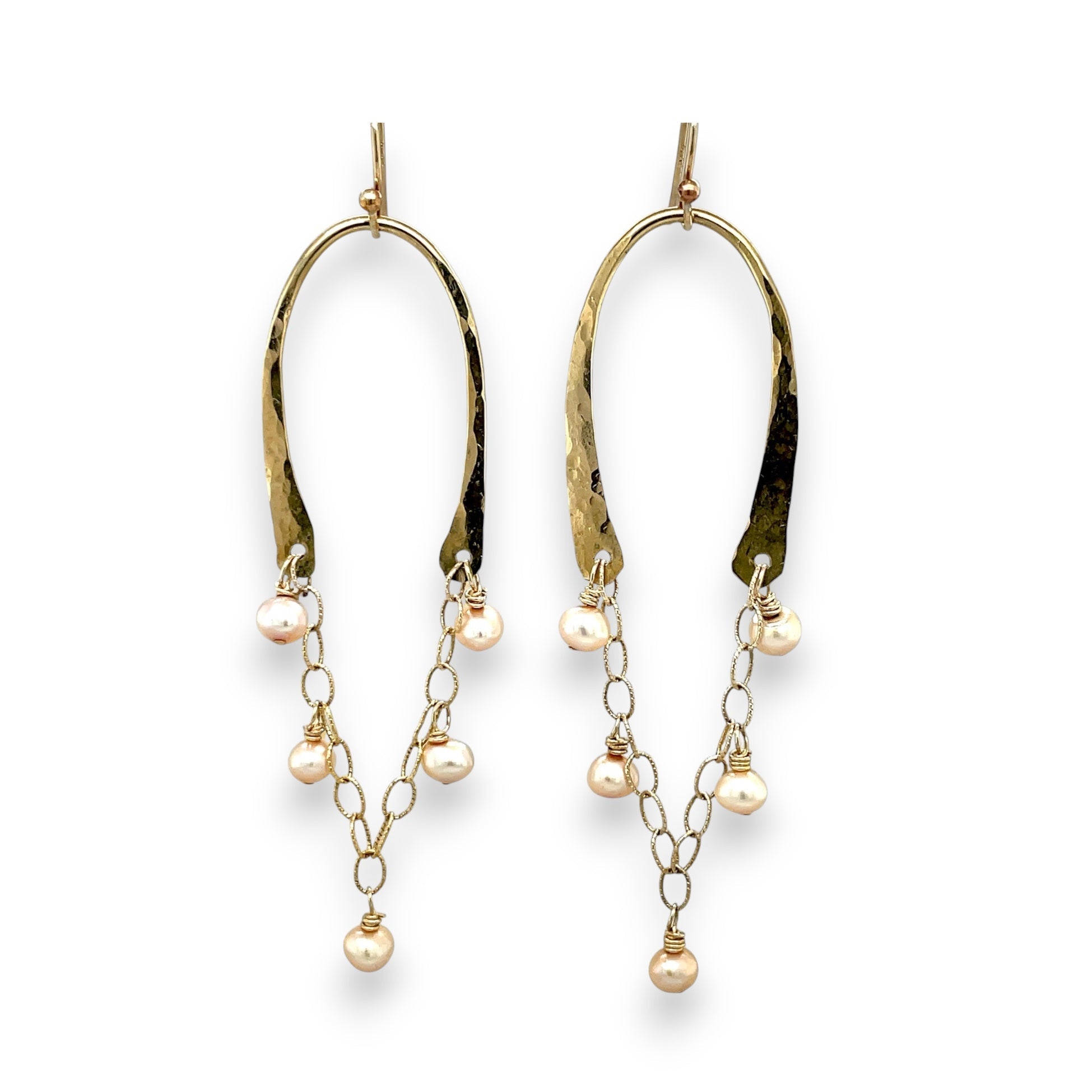 Champagne Pearl Cascade Earrings E82058 - Art by any Means Jewelryproduct_
