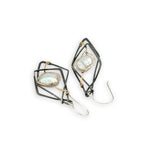 Charred Sincerity Pearl Earrings E84777 - Art by any Means Jewelryproduct_