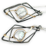 Charred Sincerity Pearl Earrings E84777 - Art by any Means Jewelryproduct_