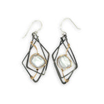 Charred Sincerity Pearl Earrings E84777 - Art by any Means Jewelryproduct_