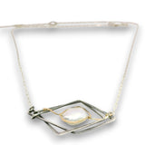 Charred Sincerity Pearl Oxidized Necklace - Art by any Means Jewelryproduct_