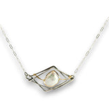 Charred Sincerity Pearl Oxidized Necklace - Art by any Means Jewelryproduct_