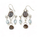 Chocolate Moonstone Chandelier Earrings E82011 - Art by any Means Jewelryproduct_