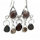 Chocolate Moonstone Chandelier Earrings E82011 - Art by any Means Jewelryproduct_