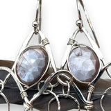 Chocolate Moonstone Chandelier Earrings E82011 - Art by any Means Jewelryproduct_