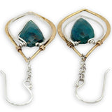 Chrysocolla Dagger Drop Earrings E84847 - Art by any Means Jewelryproduct_