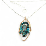 Chrysocolla Nugget Necklace 83208N - Art by any Means Jewelryproduct_