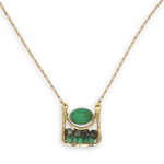 Chrysoprase Box Pendant Necklace 84835N - Art by any Means Jewelryproduct_
