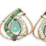 Chrysoprase Drop Earrings - Art by any Means Jewelryproduct_