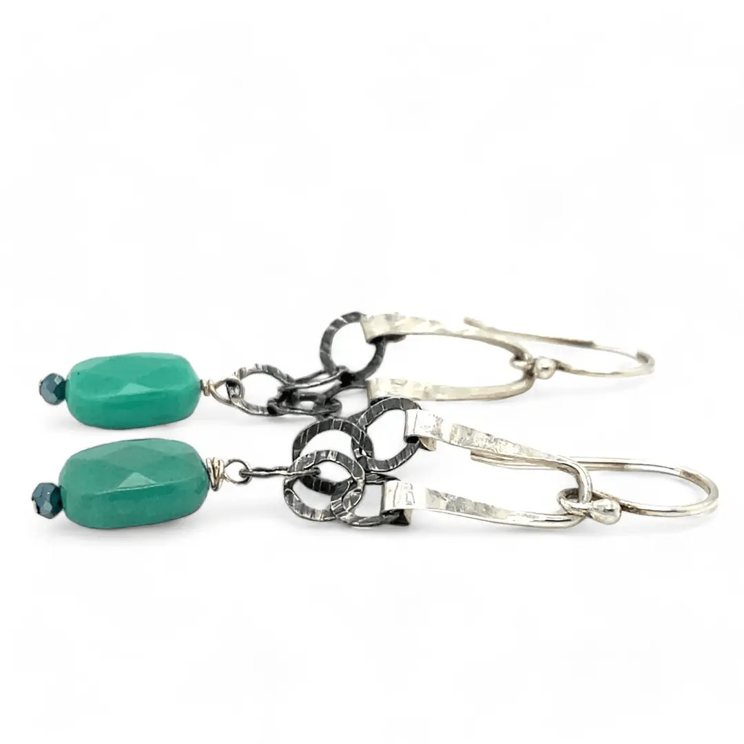 Chrysoprase Mini Chandelier Earrings E82638 - Art by any Means Jewelryproduct_